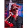 Zando Oversized Red Heart Shaped Sunglasses for Women - Stylish