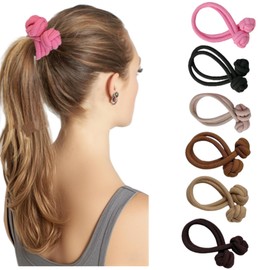 Unique Chinese Knot Hair Tie Sets Elastic Thick Hair Ties No Damage Ponytail Holders for Women and Girls, Hair Rope Hair Accessories for Thick and Thin Hair