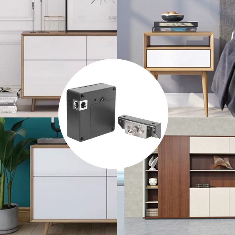 Cabinet Lock Punch Free Drawer Wardrobe Latch Invisible Smart Sensor