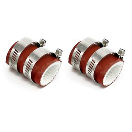 Motoparty High Temp Exhaust Couplings Clamps 1"ID For Yamaha Banshee YZF350 YFS200 Raptor Blaster KX80 KX125 KX250 CR80 CR125 CR250 CR450 TRX250R CR KX RM FMF DG Quads Dirt Bikes(Red)