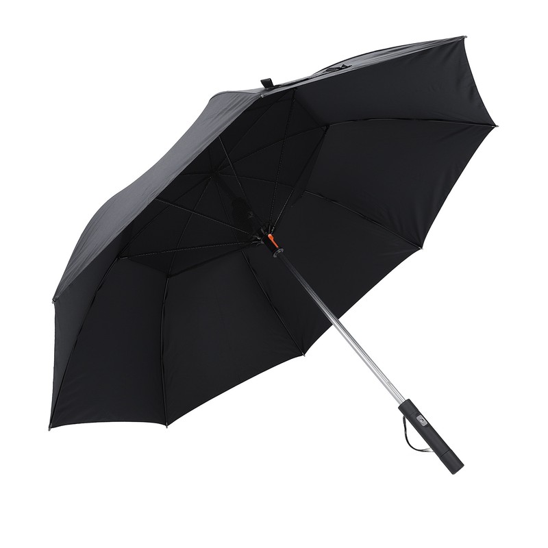 Cooling Fan Umbrella UV Guard Sun Blocking 2600mAh USB Rechargeable