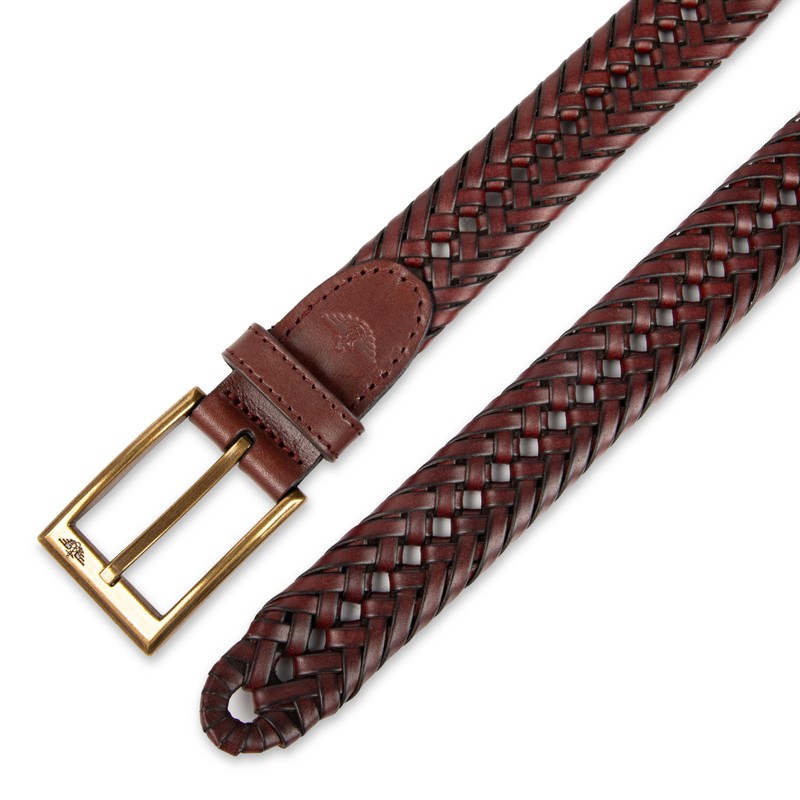 Dockers Men's Braided Belt, Brown, 44
