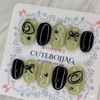 Olive Wire Art Handmade Nail Tips - Water Drop /