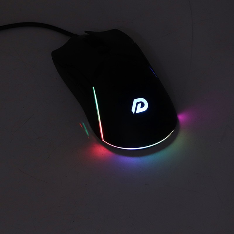 RGB Gaming Mouse 7200DPI USB Mouse Wired 6 Keys ABS