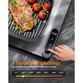 Upgrade-Electric Warming Tray, Food Warming Mat with 6 Level Temperature Settings & 6 Hours Timer, Graphene Full Surface Rapid Heating, Auto Shut-Off, Roll Up Food Warmers for Parties, Gatherings