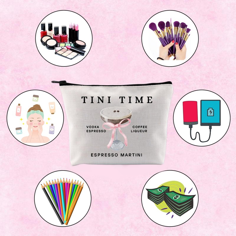 TSOTMO Espresso Martini Makeup Bag - Tini Time Gift -