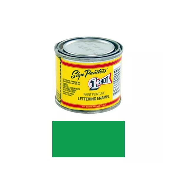 1/4 Pint 1 Shot 142L EMERALD GREEN Paint Lettering Enamel