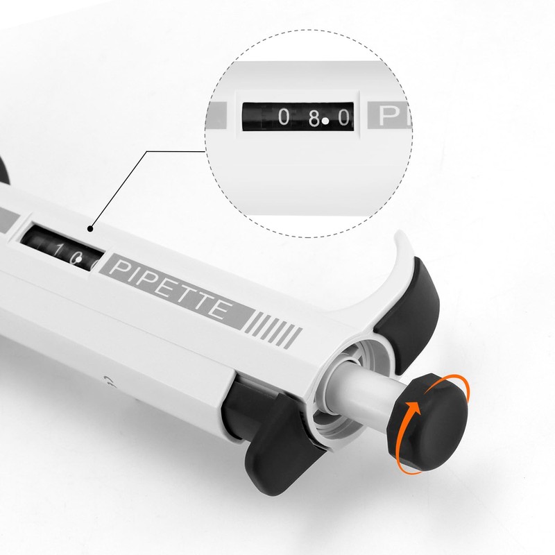 QWORK® 100ul-1000ul Adjustable Laboratory Micropipette Single Channel Highly Accurate Automatic