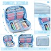 Jutom 39 Pcs Aesthetic Book Annotation Kit Pencil Case Bag