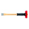 Rennsteig 351 250 1 Octagonal Painted Mason's Chisel with Handguard,