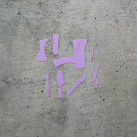 Decal Stickers of Elements (Lavender Purple) (Set of 2) Premium Waterproof Decal Stickers for Laptop Phone Accessory Helmet Car Window Mug Tuber Cup Door Wall Decoration - BICVER1c34431LA0124