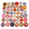 100 Pieces Sewing Buttons Fancy Buttons Clothes Buttons Wooden Round