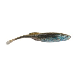Berkley PowerBait Drip Minnow Fishing Bait, HD Emerald Shiner, 4 in, Irresistible Flavor, Realistic Body and Head, Subtle Action, Ideal for Finesse Techniques