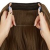 Hair Extensions with Invisible Transparent Wire Curly Wavy Hidden Secret