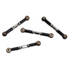 4Pcs RC Car Camber Links Black Aluminium Alloy Reduce Vibration