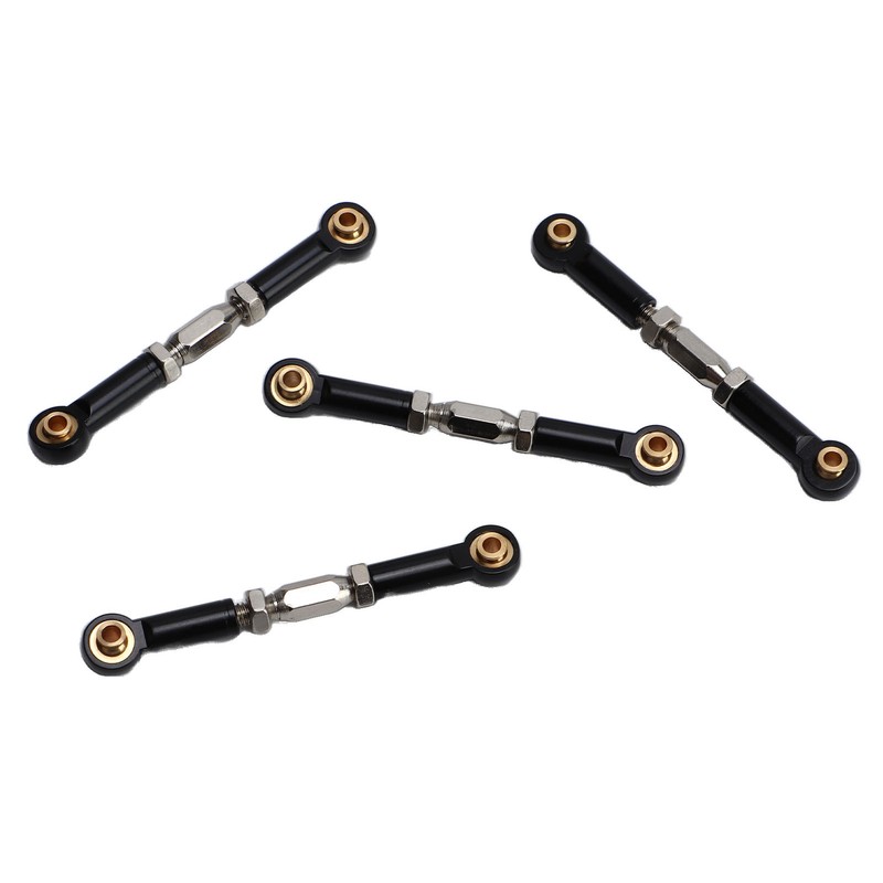 4Pcs RC Car Camber Links Black Aluminium Alloy Reduce Vibration