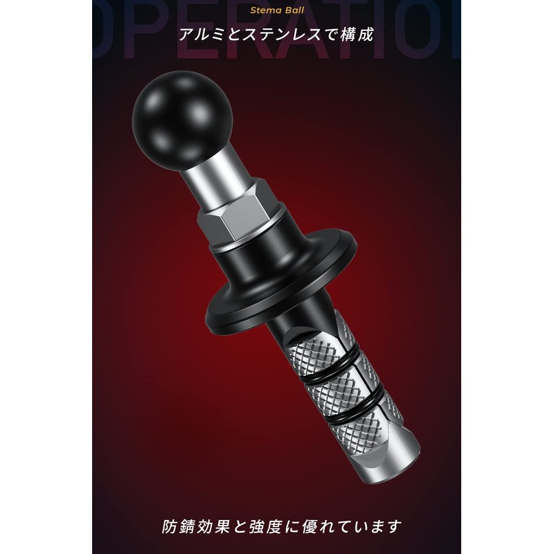 Kaedear KDR-R27B Bike Mount Base Stem Mount Stem Ball (17mm