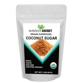 Mayan's Secret USDA Certified Organic Coconut Sugar, 2 Lbs - Low Glycemic | Unrefined | Trace Minerals