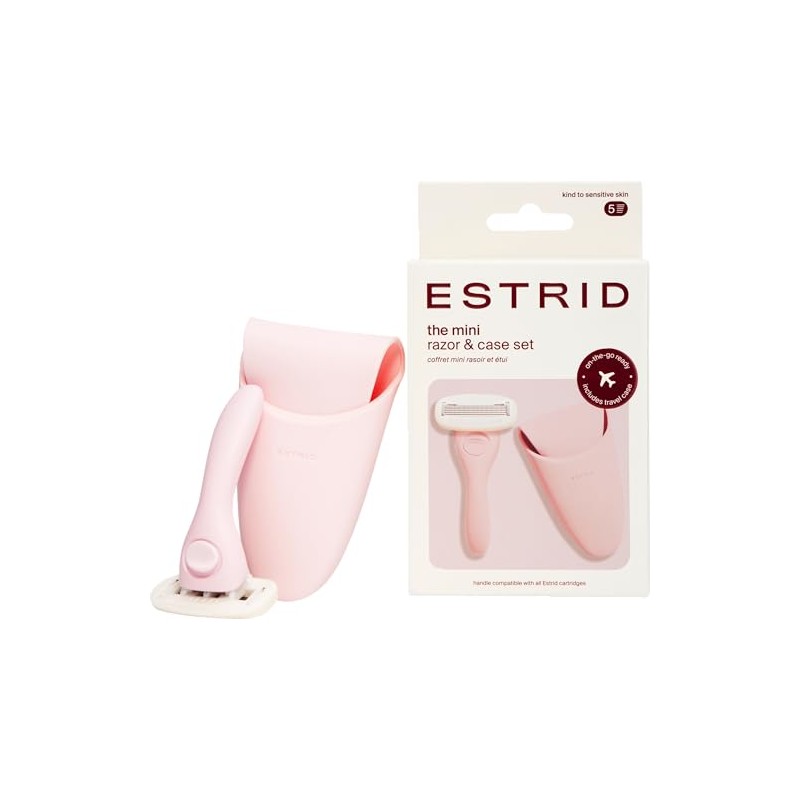 Estrid Razor Starter Set, Women's Razor Set with 5-Blade System,