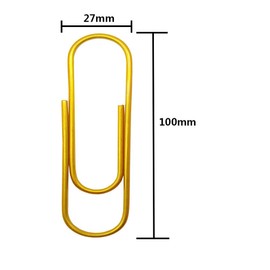 Kbraveo 60 Pack 4 inches Multicolored Extra Large Paper Clips Giant Paper Clip Paper Clips Holder for Office Supply,6 Colors