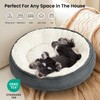 Love's cabin Round Donut Cat and Dog Cushion Bed, 25in