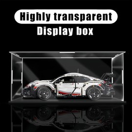 LEPEVNEY Acrylic Clear Display Case 25 x 20 x 20cm Perspex Box Display Cabinets for Collectables, Assemble Countertop Dustproof Protection Showcase for Action Figures Toys Models