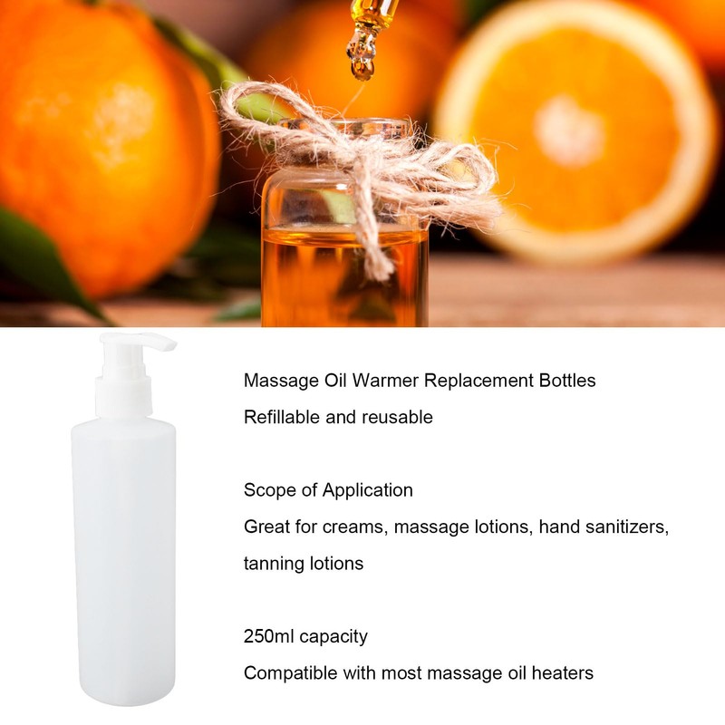 2Pcs Massage Oil Dispenser, 250Ml Massage Oil Dispenser Bottle, Massage