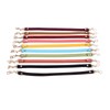 10Pcs Leather Bag Handles 12.2in Long 0.4in Wide Cattlehide Metal