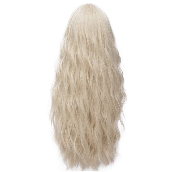 Probeauty 2017 New Long Braid Curly Women Cosplay Wigs +Wig Cap (Blonde Curly Only)