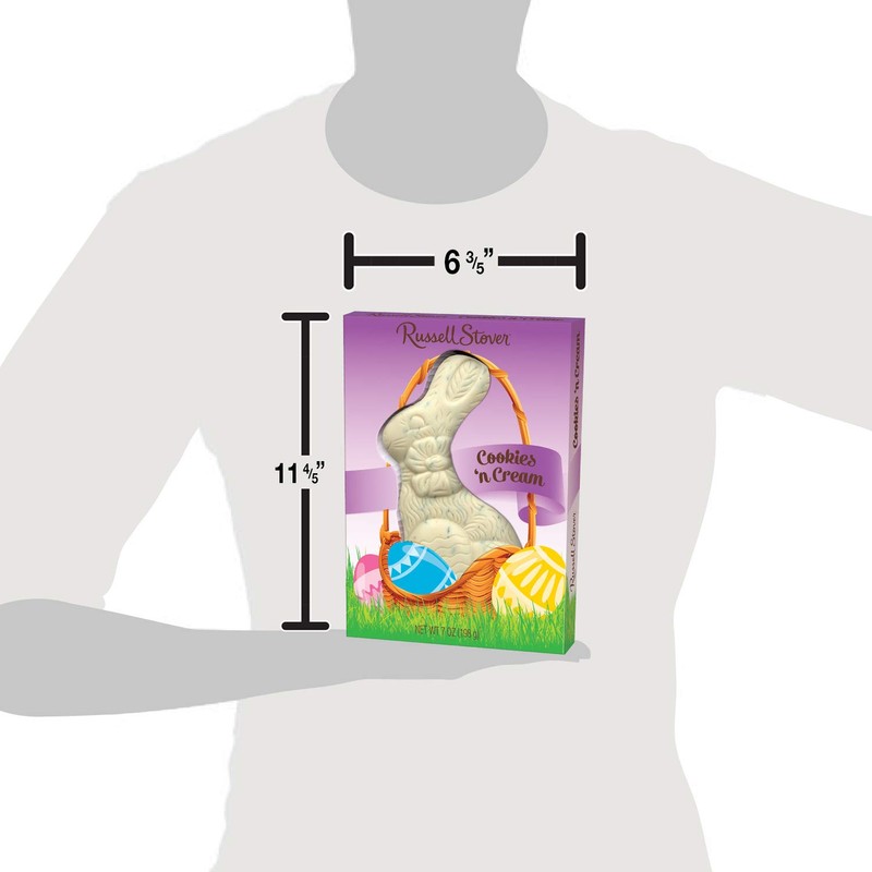 Russell Stover Cookies N Cream Rabbit, 7 oz.