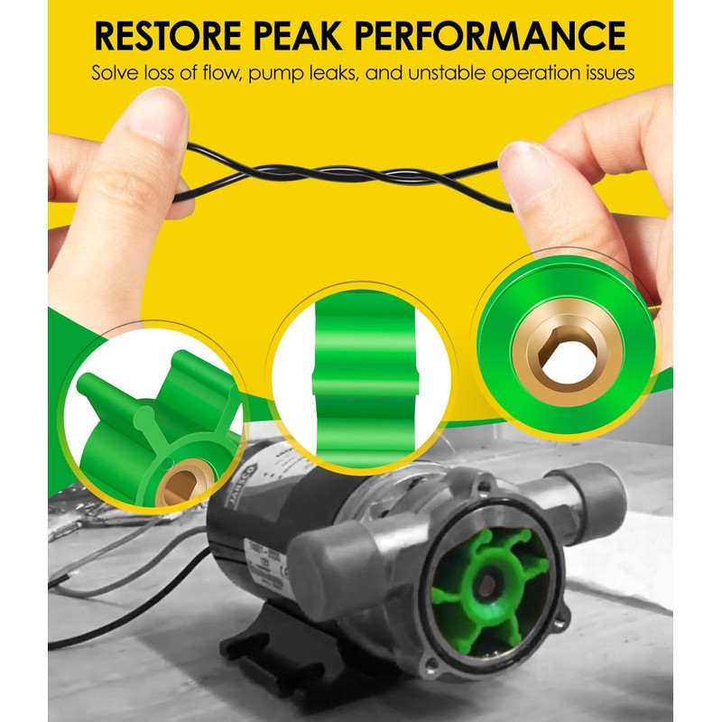 4-Pack 6303-0007-P Impeller Replacement Kit | Polyurethane Impeller & O-Ring