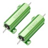 sourcing map Pack of 2 Green 50 W 40 Ohm