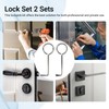 2 Piece Lock Pick Set, Professional Deadlock Key, Universal, Beard