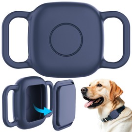 DDJ Hundehalsband-Hülle für Tile Life360 Mate 2024/2022 Bluetooth-Tracker, 2 Stück, wasserdichte Silikonabdeckung, Ganzkörper-Schutzhalterung für Fliesen-Tracker, Katzenhalsband, ultra-langlebig