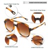 FEISEDY Retro Aviator Sunglasses Women Men Classic Square Shades Trendy