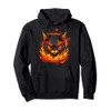 Burning Hellcat with Flames for Fire Sport training Pullover Hoodie