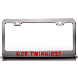 Custom Brother - GOT TWINKIES? Food Vegetable Fruit Metal Car SUV Truck License Plate Frame Ch l94