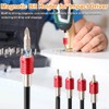 Eyech 4Pcs Drill Bit Extension Set 2/4/6/12”, Quick Release Magnetic