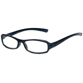 Calabria 8034 Designer Reading Glasses +1.25 Black Women Spring Hinged Single Power Readers Lightweight Durable