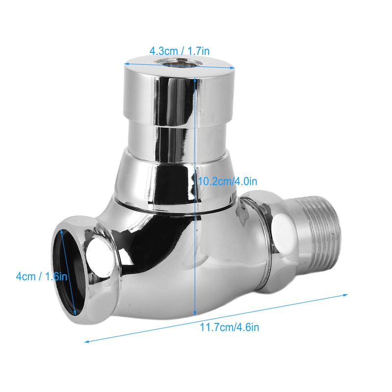 Urinal Flush Valve Brass Hand Pressing Delay Self Closing Bathroom