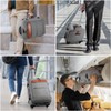 Rolling Backpack for Men and Women, Travel Backpack with Wheels,