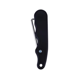 CLISPEED Skate Lace Tightener Folding Ice Hockey Skating Boot Puller Tool with Extended Hook for Outdoors Sports (Black)
