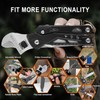 Adjustable Ratchet Wrench Multitool, 14-IN-1 Foldable EDC Tool, Camping Accessories