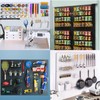 FZK Peg Board, 74PCS Metal Pegboard Wall Organizer Kit. Heavy