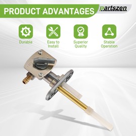 partszen Gas Fuel Petcock Valve Switch Line For Kawasaki Bayou 220 300 KLF300 Suzuki King Quad 300 LT80 LTZ250 LTZ400 Trail Blazer 250 Trail Boss 250 ect