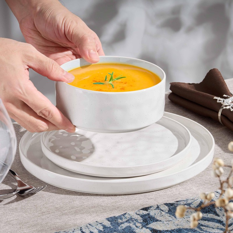 Herogo 24 Pieces Dinnerware Sets for 8, Dishes Plates and