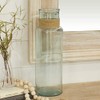 Deco 79 Glass Vase W Raffia 6" W, 18" H-18230, 6" x 18"