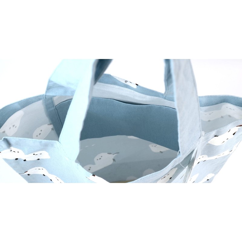 Friends Hill A4 Tote Multi Shimada-san Blue [US-146-136]