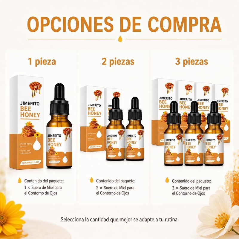 Suero Ocular de Miel, Crema de ojos de miel de