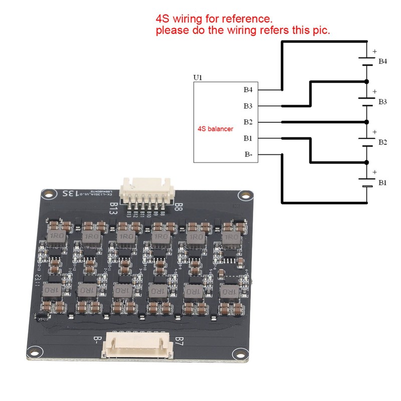 13S 1.2A Large Current Lithium Battery Active Equalizer PCB Battery